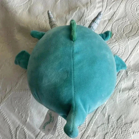 Squishmallows Avrill The Dragon 8” Kellytoy Blue Green Stuffed Animal Plush Soft - Picture 4 of 12